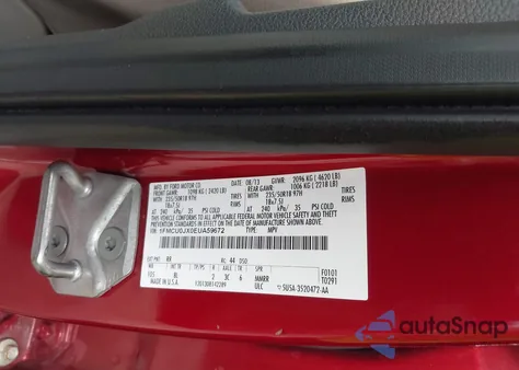 2014 Ford Escape Titanium from USA, damaged, VIN 1FMCU0JX0EUA59672